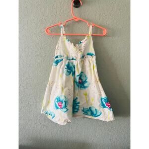 3/$15 Penelope Mack Girls 2t Sleeveless Summer Sun Dress Blue Floral